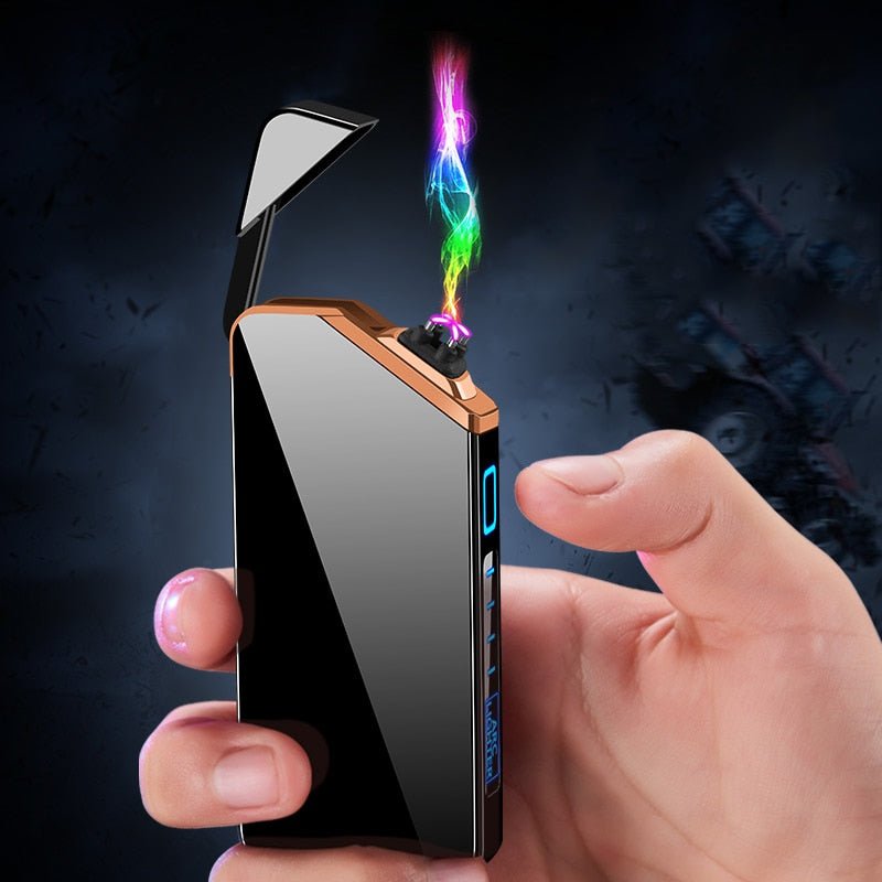 New Double Plasma Windproof Electric Arc Cigarette Lighter image 9