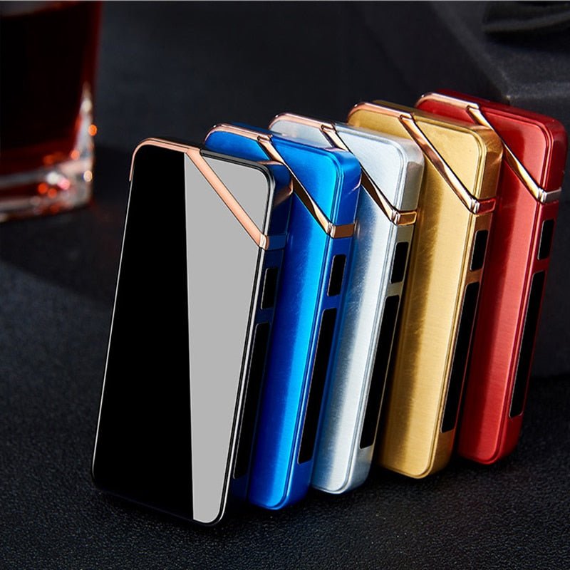 New Double Plasma Windproof Electric Arc Cigarette Lighter image 12