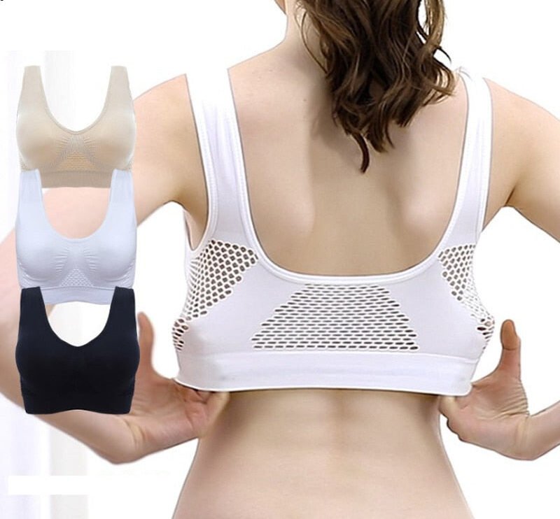 Jerrinut Seamless Breathable Wireless Push Up Bra Underwear With Pads image 0