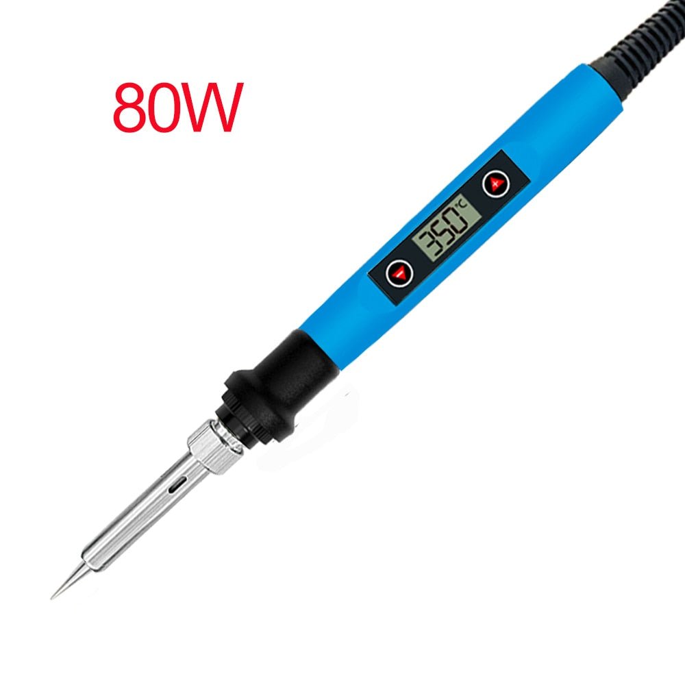 60/80W Digital Electric Soldering Iron – Adjustable Temperature Welding Tool with Tips, Stand, and Tin Wire image 3