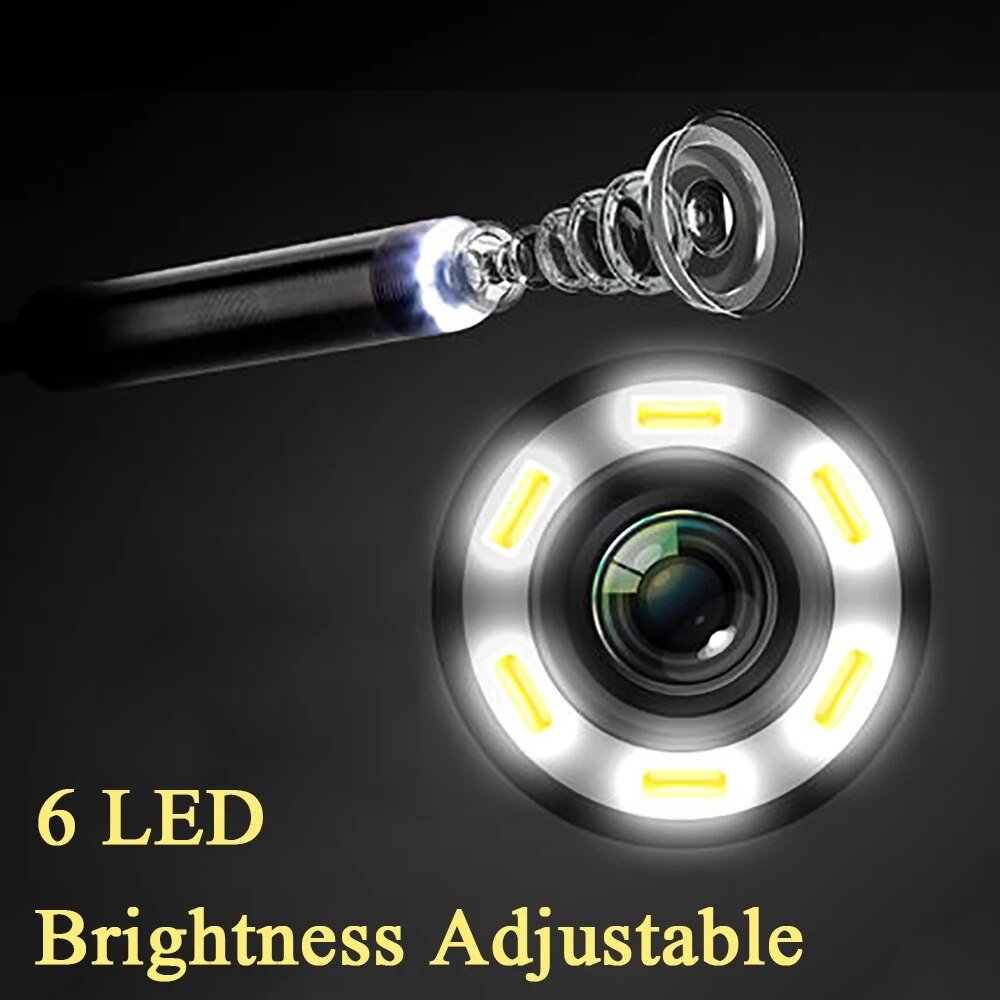 Endoscope USB Android Endoscope Camera Waterproof Inspection Borescope Flexible Camera 5.5mm 7mm for Android PC Notebook 6LED image 17
