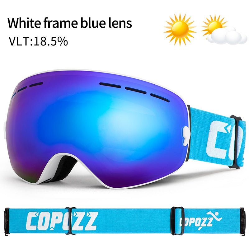 COPOZZ Anti Fog Snowboard Ski Goggles Mask image