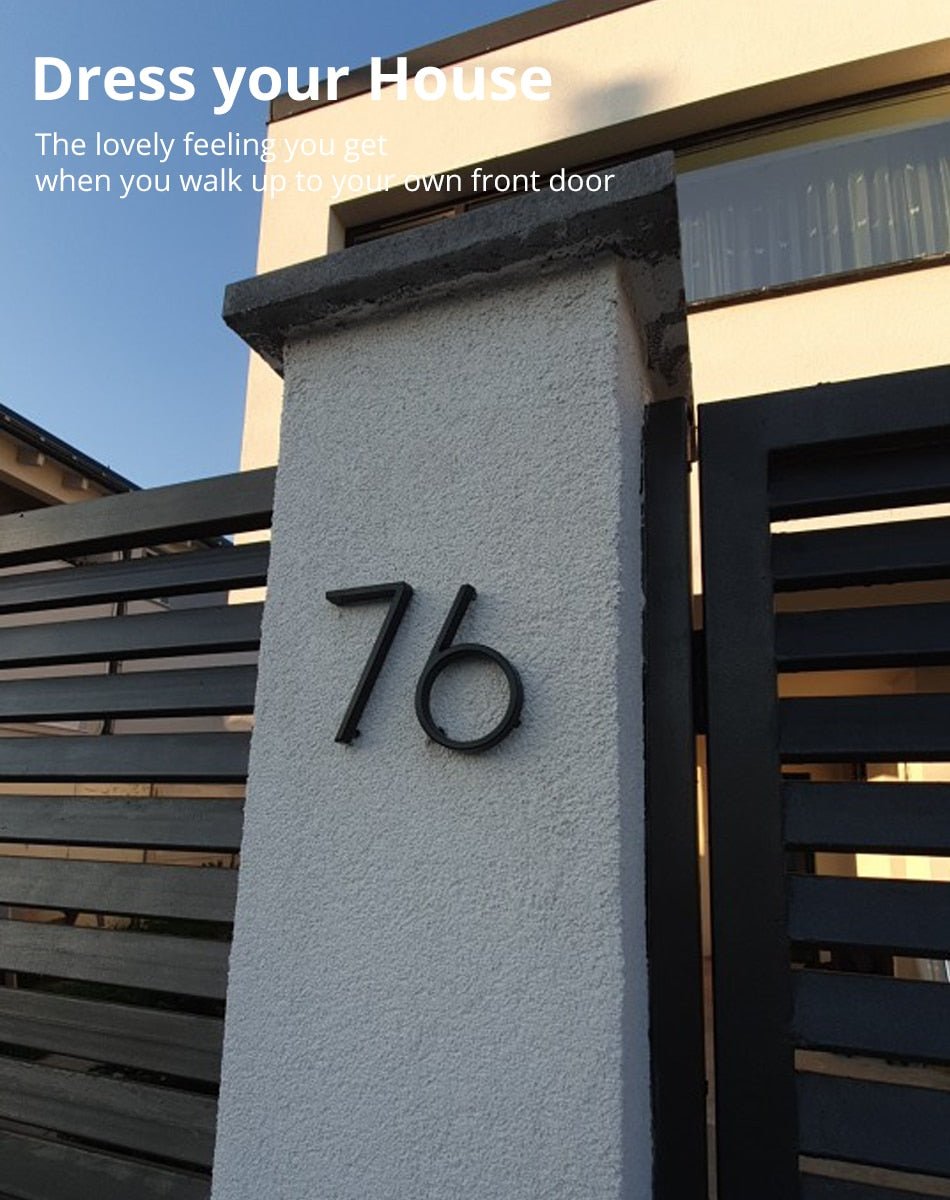 125mm Big Modern Floating House Number and Letters image 15