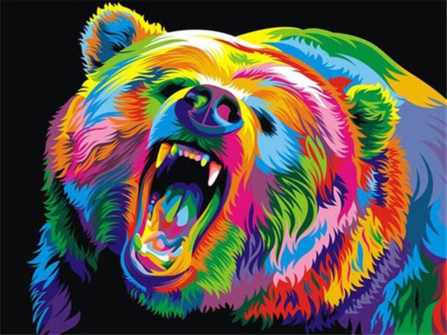 Oil Painting By Numbers Canvas Pictures Set Animals 50x40cm - SZGD631, 50X40cm No Frame image