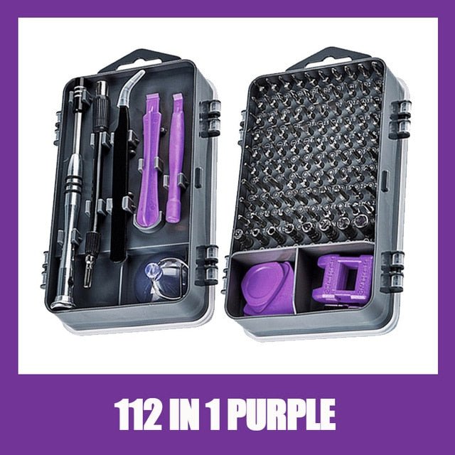 KALAIDUN 112 in 1 Magnetic Screwdriver Bit Torx Multi Mobile Phone Repair Tools Kit image 0