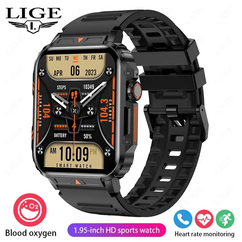 LIGE 1.95” Smartwatch | IP68 Waterproof Health & Fitness Monitor for Men and Women image 7