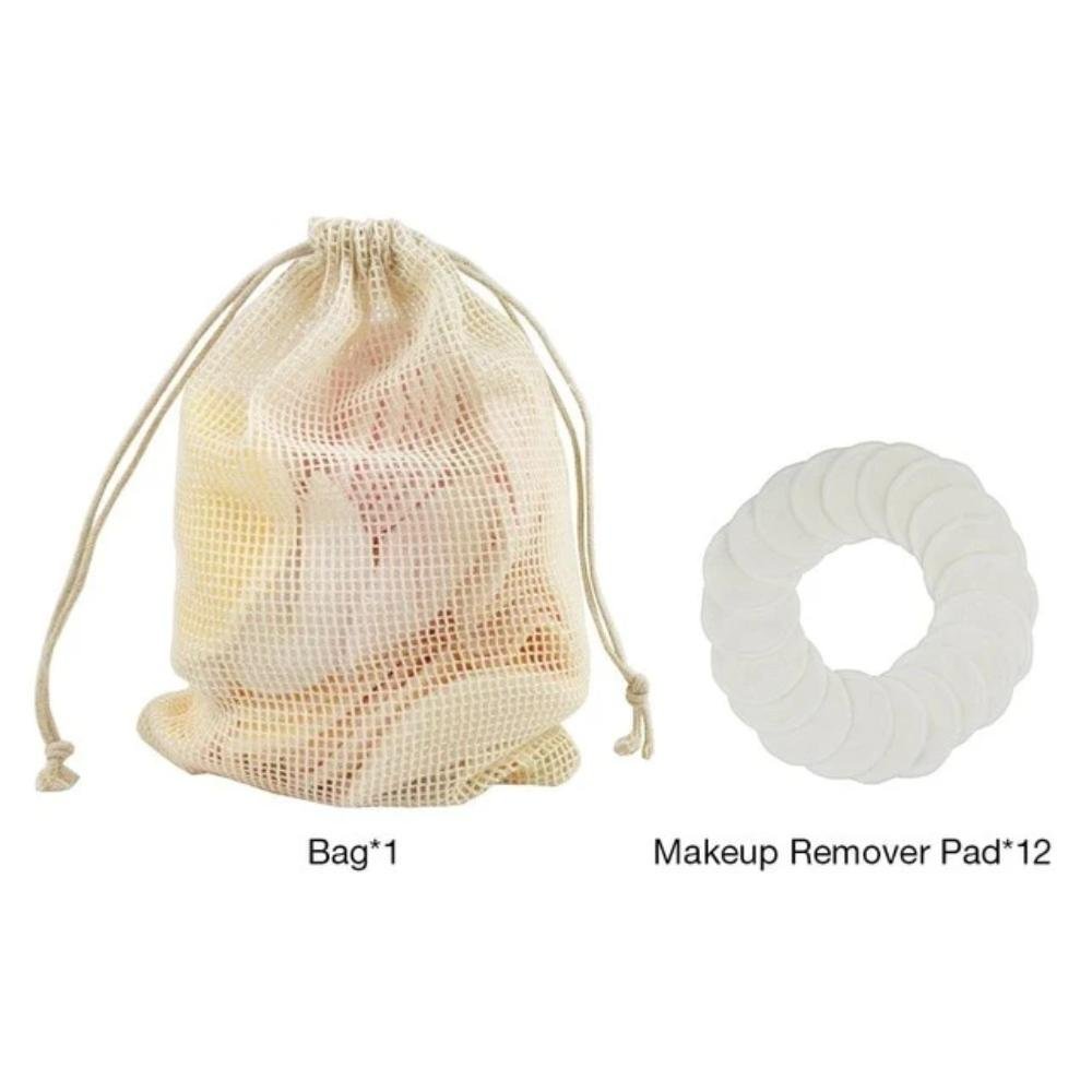 12Pcs Makeup Remover Pads | Reusable Cotton Make Up Facial Pads image 0