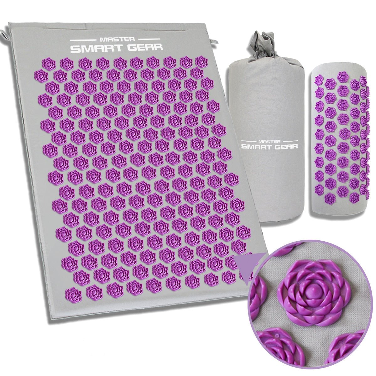 Acupressure Massage Yoga Mat Set with Free Carrying Bag image 4