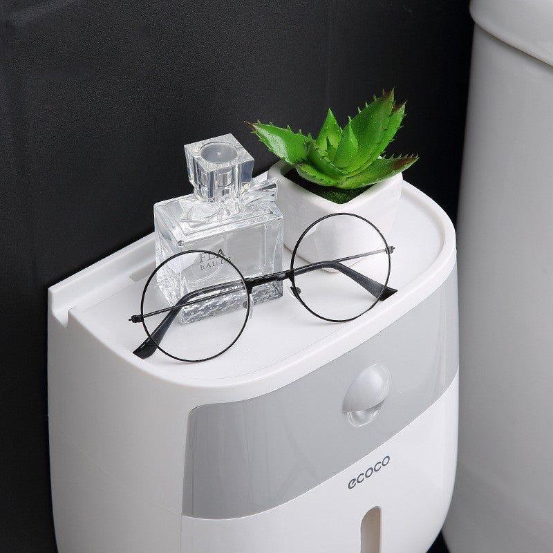 Waterproof Wall Mountable Toilet Tissue Paper Holder image 14