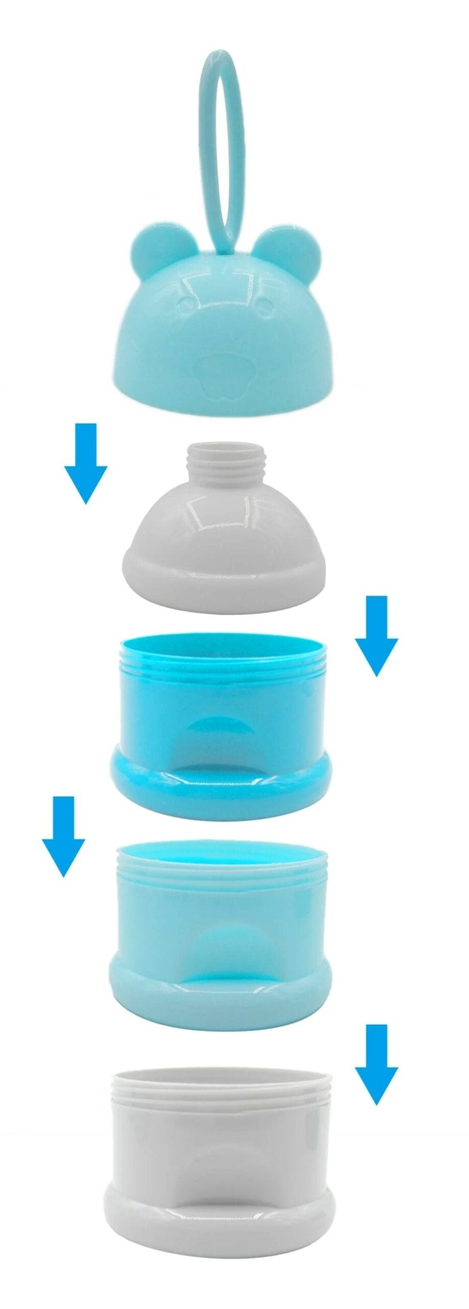 3 layer Frog Style Portable Baby Food Storage Box | Essential Kid's Food Container image 2