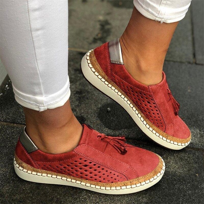 Hand-stitched Breathable Hollow-Out Women's Sneaker image 5