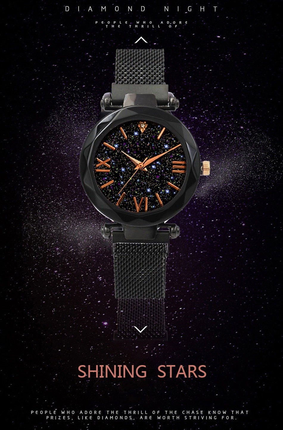Luxury Women's Magnetic Starry Sky Quartz Wrist Watch Quartz image 19