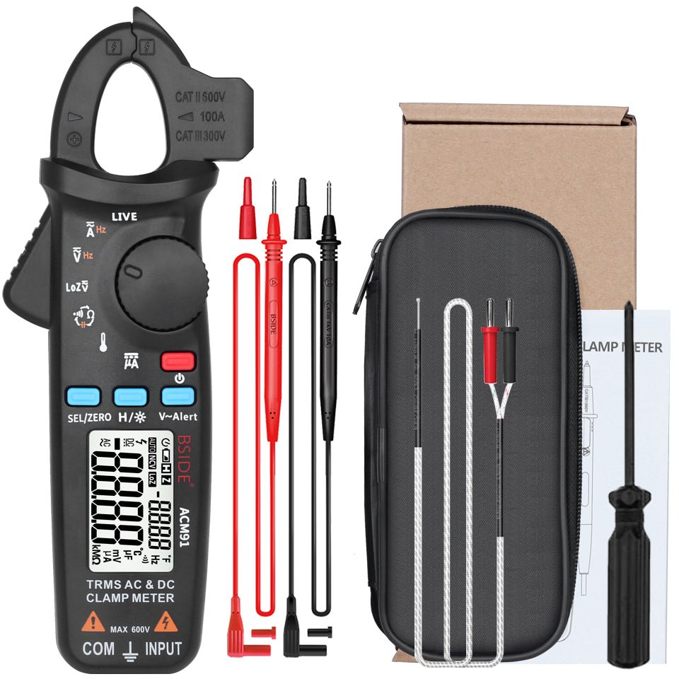 High-Precision Digital Clamp Meter – T-RMS Multimeter for DC/AC, Voltage, Temp, and More image 24