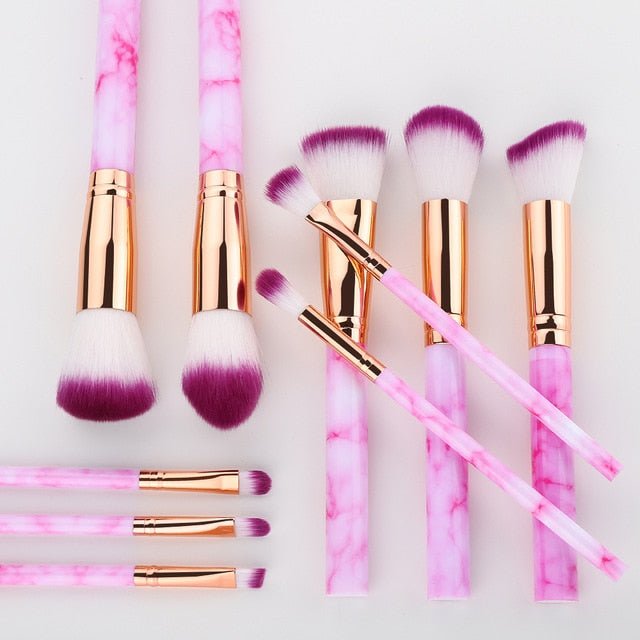 15Pcs Cosmetic Powder Eye Shadow Foundation Makeup Brushes Tool Set image 17