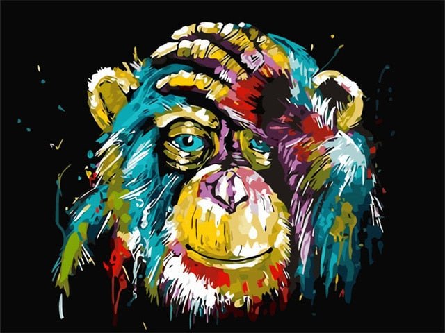 Oil Painting By Numbers Canvas Pictures Set Animals 50x40cm - SZGD633, 50X40cm No Frame image