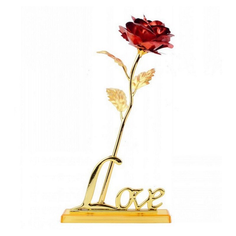 24K Foil Plated Golden Rose image 12