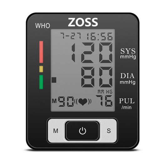 ZOSS Voice Wrist Cuff Sphygmomanometer| Portable Blood Pressure Meter and Heart Rate Pulse Monitor image 0