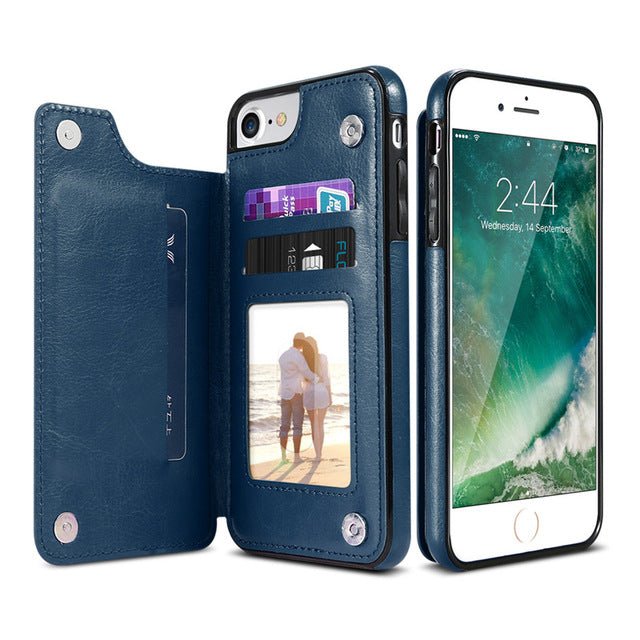 Apple iPhone Leather Phone Case with Cardholder image 5
