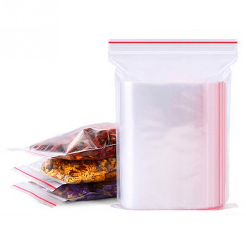 100pcs Ziplock Transparent Food Storage Package Bags image 9