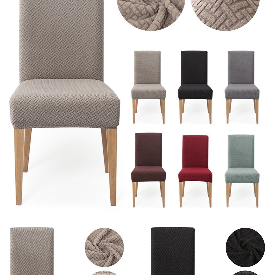 Elegant Jacquard Spandex Dining Chair Cover ‚Äì Stretch Fit for Weddings & Events image 3