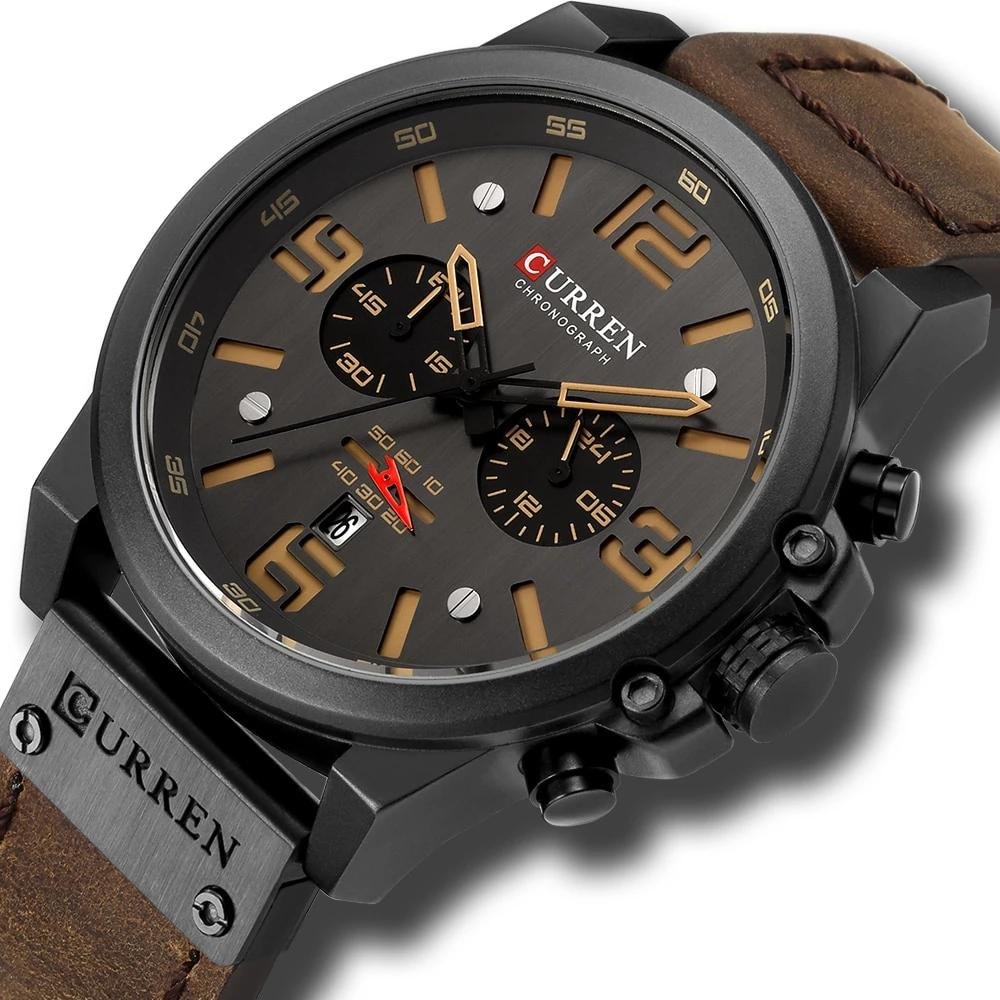 Mens Luxury Water Resistant Chronograph Sports Watch image 4