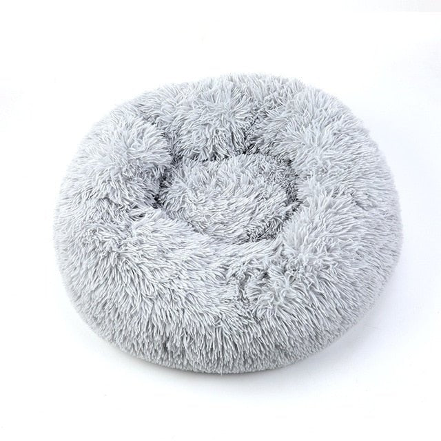 Super Soft Washable Dog and Cat Pet Bed - Light grey, 70cm image
