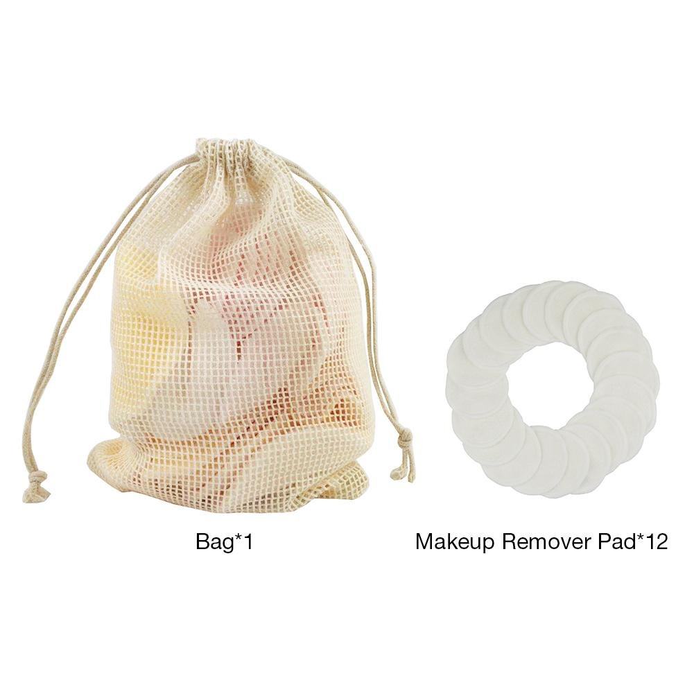 12Pcs Makeup Remover Pads | Reusable Cotton Make Up Facial Pads image 10