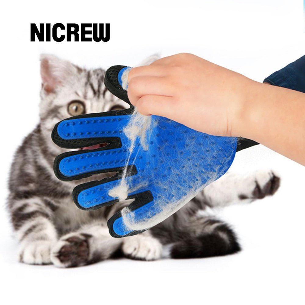 Nicrew Cat Grooming Glove | Pet Hair Deshedding Brush image 2