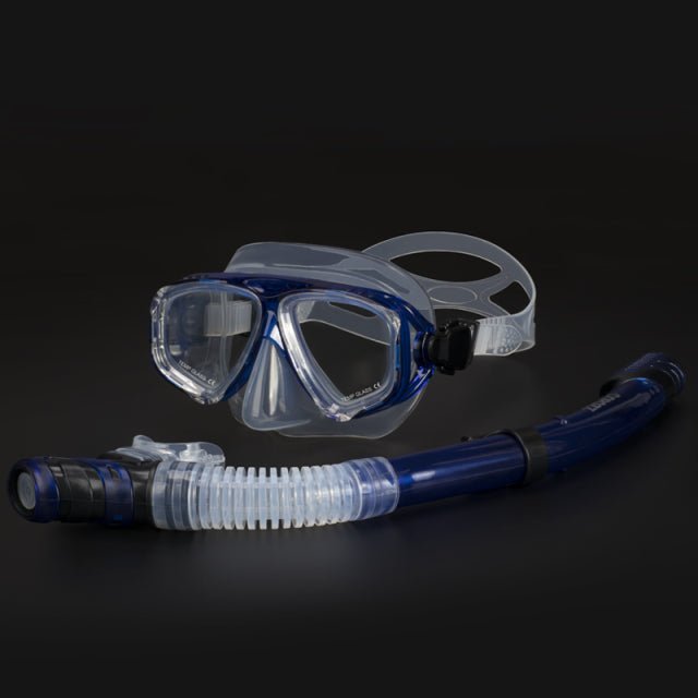COPOZZ Scuba Diving Mask Set Anti Fog Goggles with Snorkel Glasses Tube Adjustable Strap for Women Men Adult Swimming Mask image 0