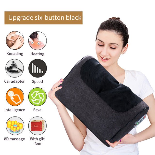 Electric Infrared Neck, Shoulder, Back and Body Heating Massage Pillow image 7