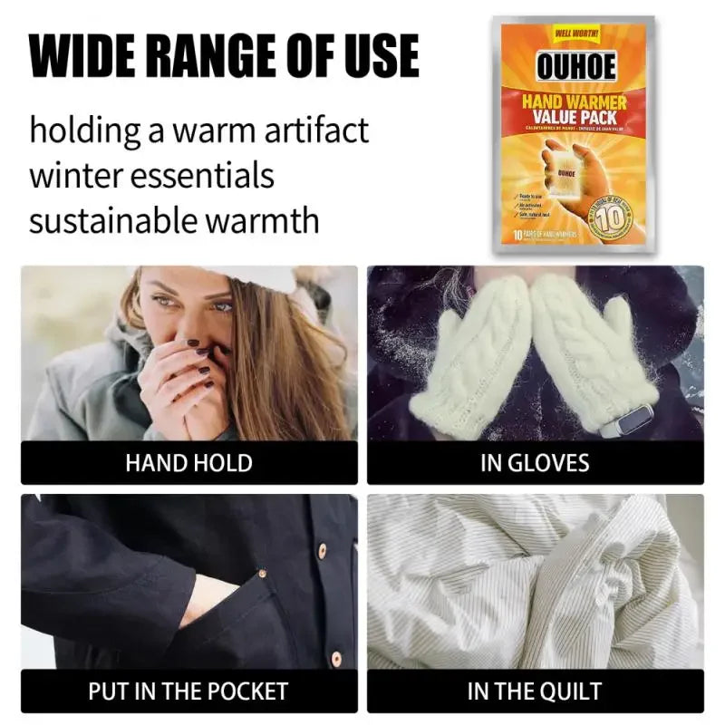 Disposable Hand & Toe Warmers ‚Äì Adhesive Self-Heating Packs for Cold Protection image 4