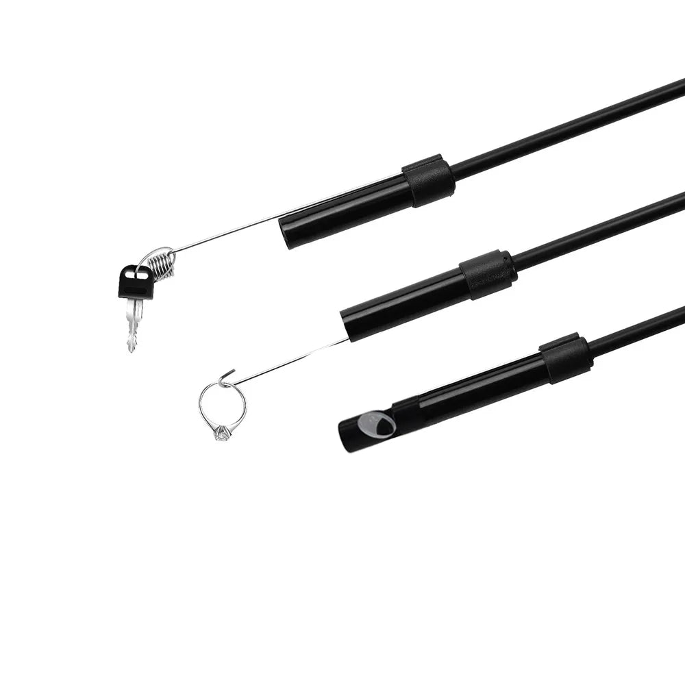 5.5mm Sewer Industrial Endoscope Piping Endoscopy Type C Flexible Snake Mini Camera 3 in 1 Automotive Borescope for Android image 16