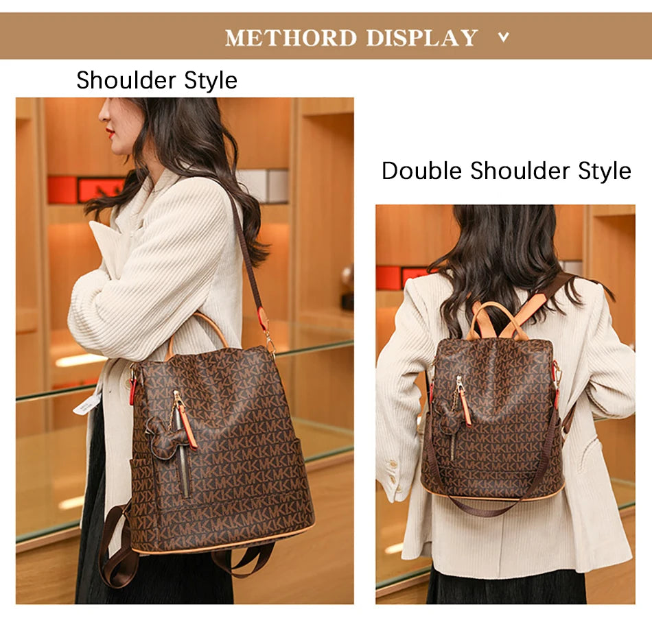 Fashion Backpack For Women PVC Waterproof Shoulder Bag Pack Female Casual Anti-theft Rucksack Shopping Travel Girl School Bags image 9