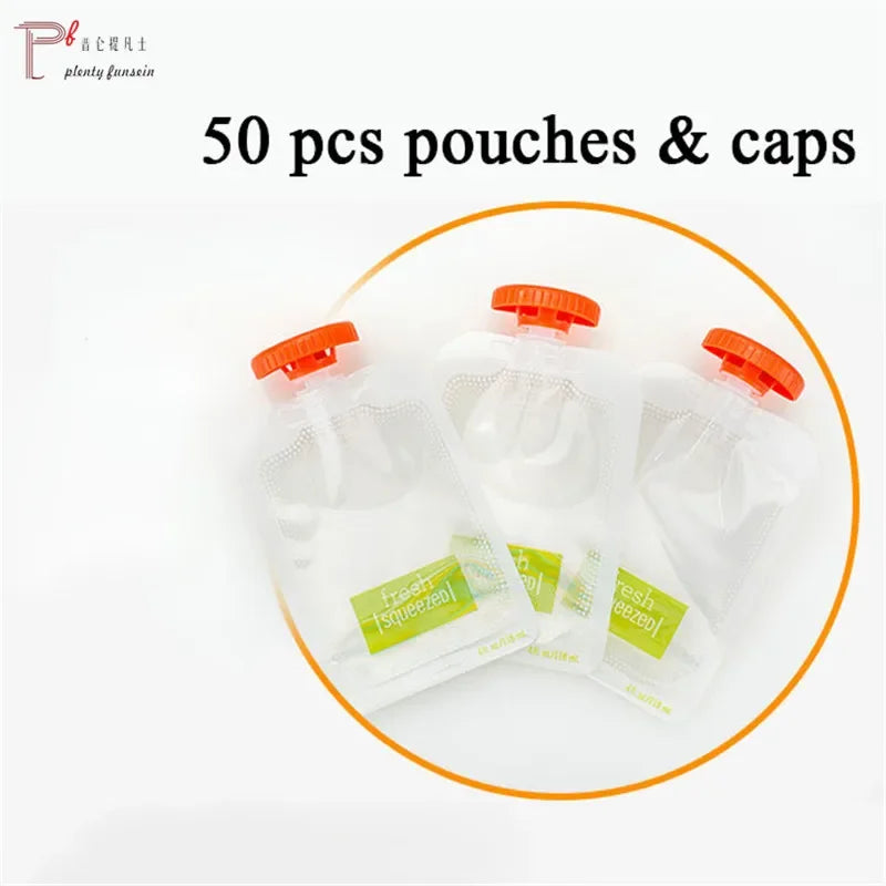 Baby Food Squeeze Station Set | Easy Fruit Puree Maker & Storage Organizer for Kids image 0