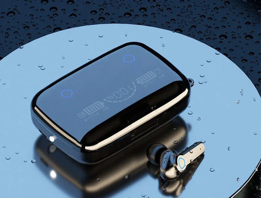 M19 TWS Wireless Bluetooth Earbuds ‚Äì Noise-Cancelling Gaming Headset with Mic & Power Bank Case image 0