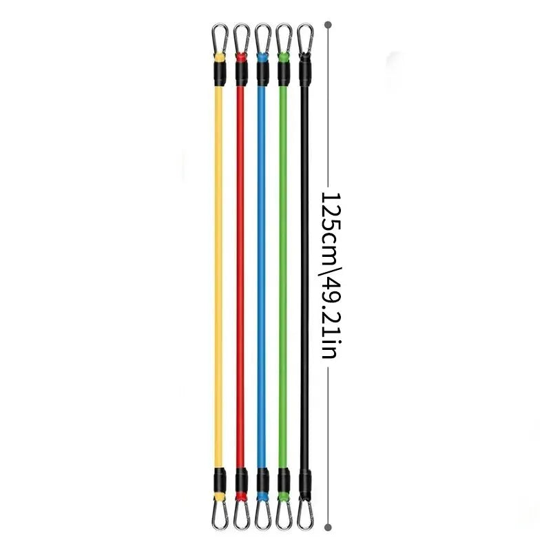 11pcs TPE Elastic Resistance Fitness Band Pull Set image 1