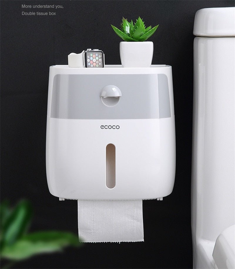 Waterproof Wall Mountable Toilet Tissue Paper Holder image 15
