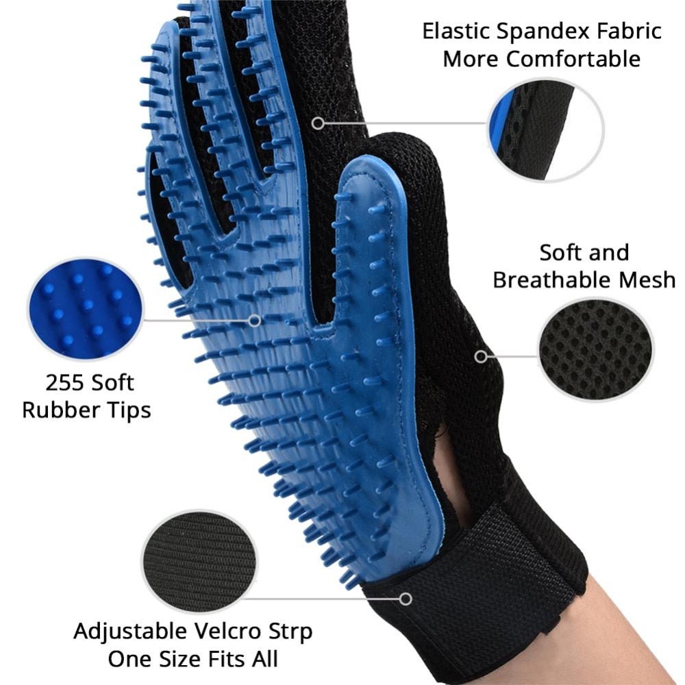 Nicrew Cat Grooming Glove | Pet Hair Deshedding Brush image 6