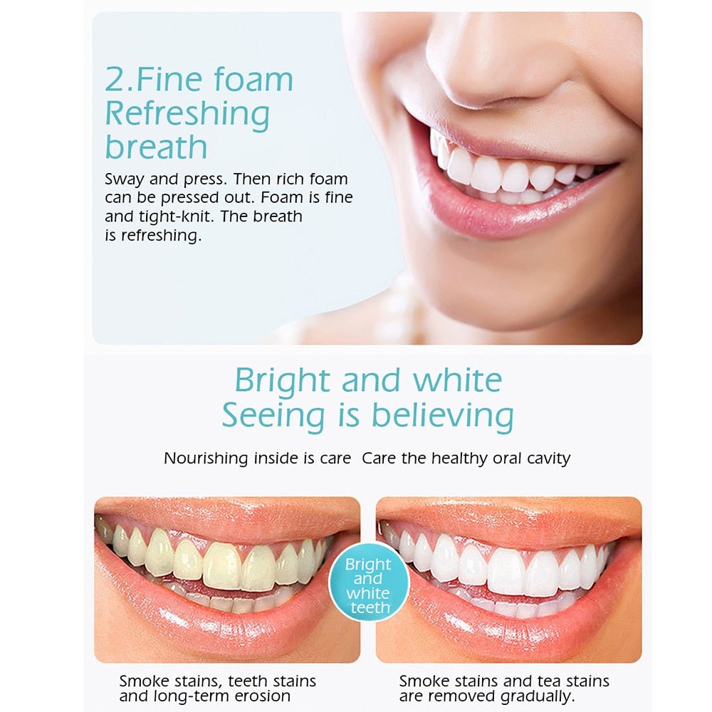 BEACUIR Tooth Whitening Cleaning Mousse – Fresh Breath & Bright Teeth Toothpaste image 5
