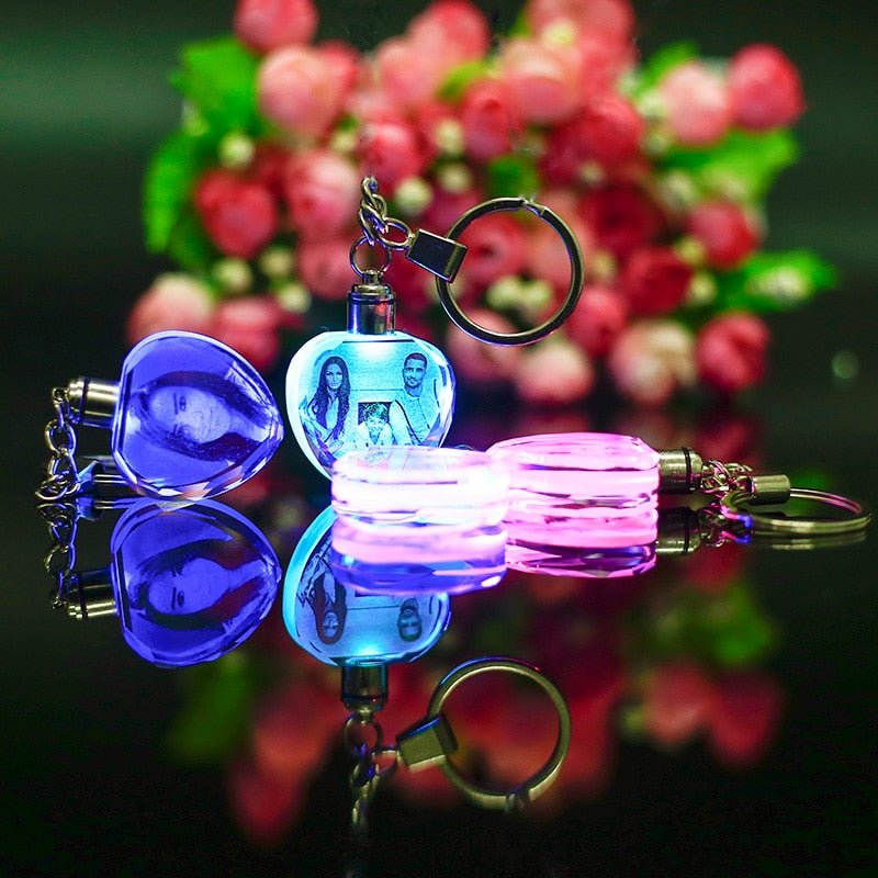 Laser Engraved Crystal Glass Keychain image 4