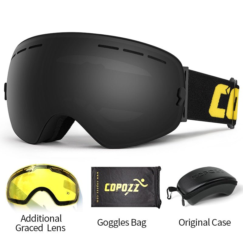 COPOZZ Anti Fog Snowboard Ski Goggles Mask image 0