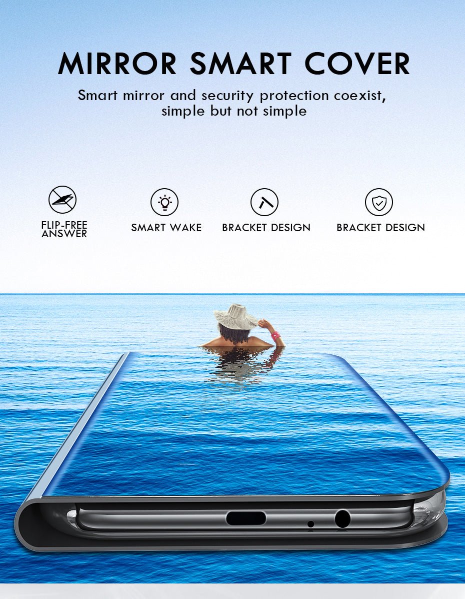 Smart Mirror Flip Case For Samsung Galaxy A51 A71 A50 A30 A10 A20 A40 A70 A10s A30s A20e Note 10 8 9 S10 S6 S7 S8 S9 Plus Cover image 18