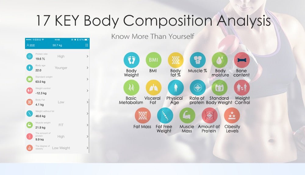 Smart Digital Bluetooth Body Weight Bathroom Floor Scale image 9