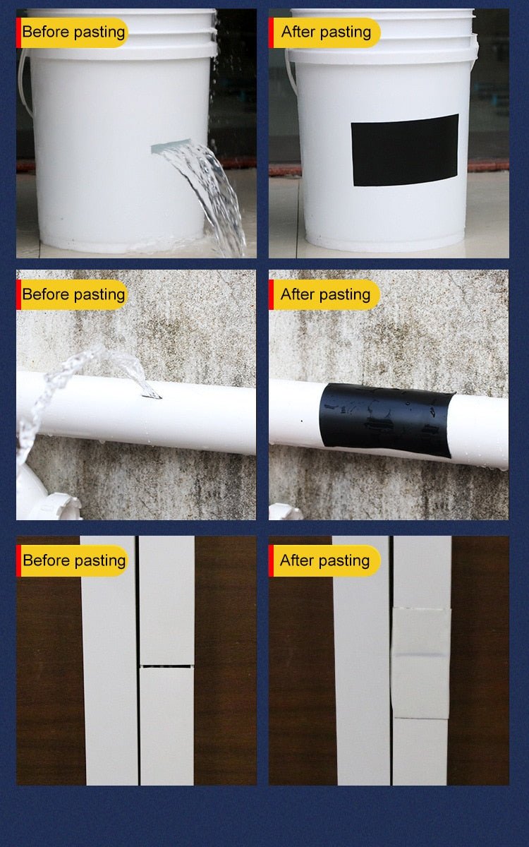 1.52m Adhesive Super Strong Fiber Waterproof Stop Leaks Repair Tape Seal image 10