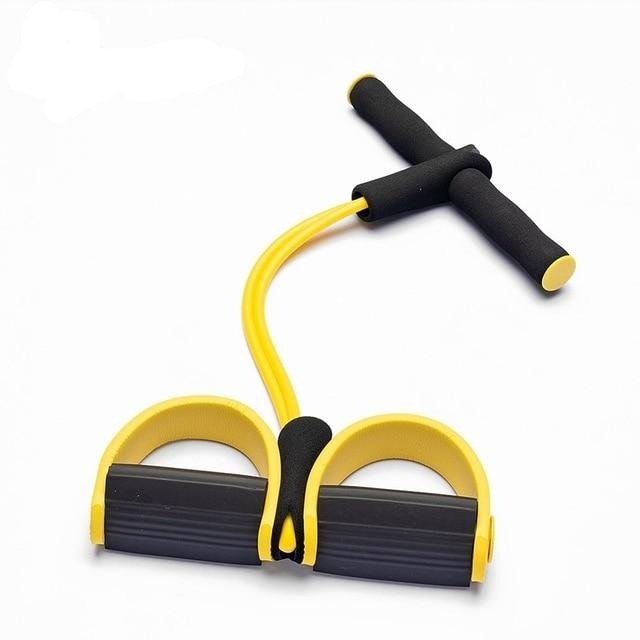 Tube Strong Exercise Fitness Resistance Bands - Yellow-2 Tube image