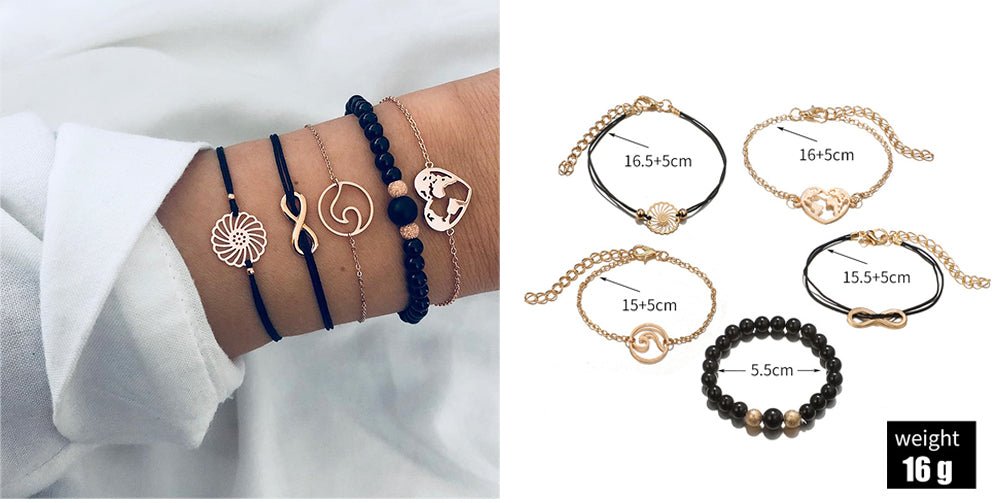 Turtle Heart Pearl Wave LOVE Crystal Marble Charm Bracelets for Women image 31